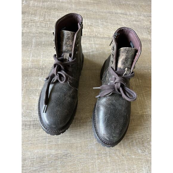Allen Edmonds Higgins Mill Weatherproof Zip Lug Boot Brown 9.5 D USA main image 6